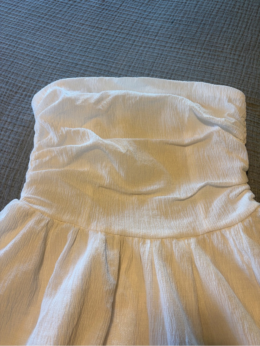 Cider Tube Ruched Ruffle Mini Dress - Picture 4 of 6